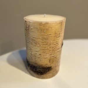 Pottery Barn Birch Pillar Candle